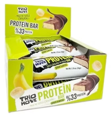 Trio Move Protein Bar 9 Adet X 50 Gr Muz & Sütlü Çikolatalı