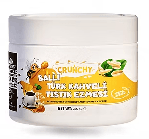Mustang Nutrition Crunchy Ballı Türk Kahveli Fıstık Ezmesi 350 g