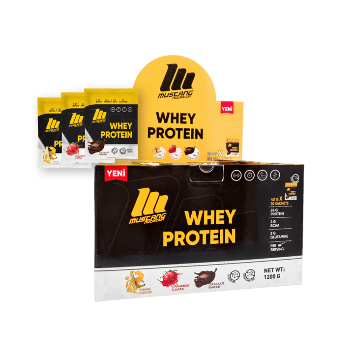 Mustang Nutrition Whey Protein 30 Saşe 1200 Gr