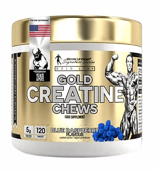 Kevin Levrone Signature Series Gold Creatine Chews 120 Tablets Blue Raspberry