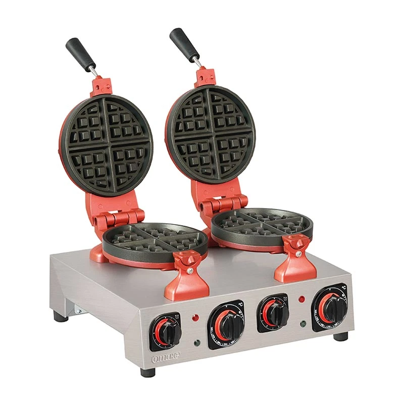 Omake İkili Waffle Makinesi Kare Model, Elektrikli
