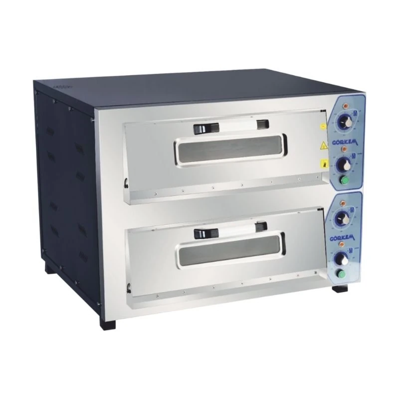Görkem Pizza Fırını İki Katlı (4+4 x 30 Cm Pizza Kapasiteli Elektrikli)