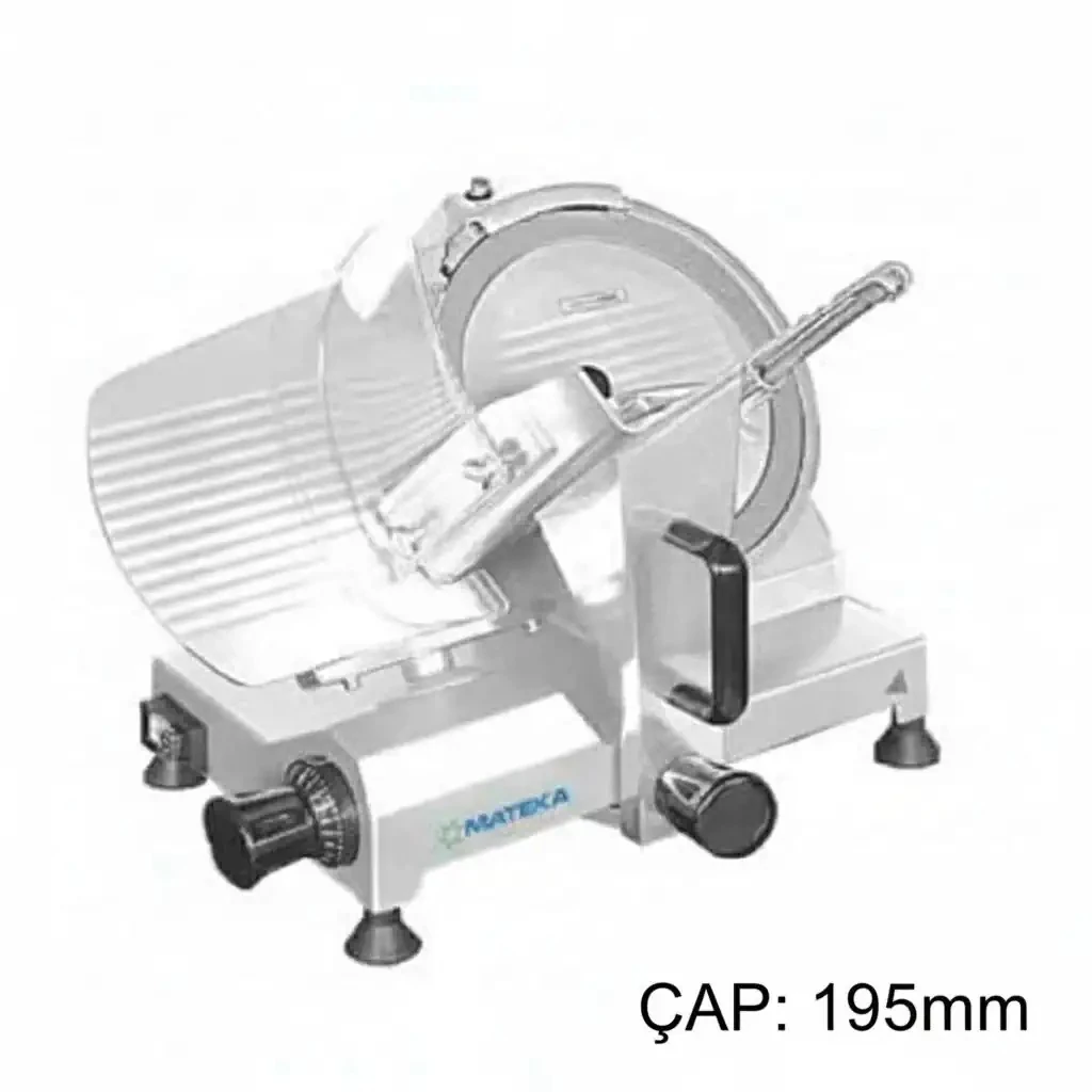 Mateka Gıda Dilimleme Makinesi, 195 mm