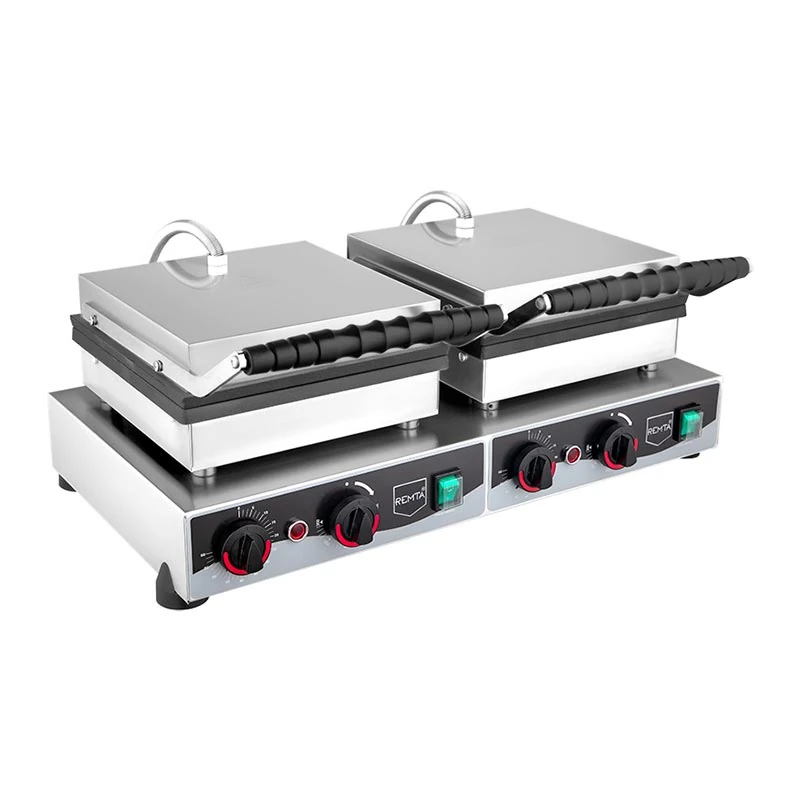 Remta İkili Kapaklı Bubble Pankek Makinesi, 50'li, Elektrikli