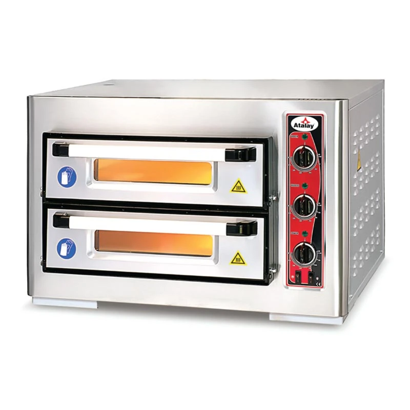 Atalay (24 cm x 8) Pizza Kapasiteli Çift Katlı Pizza Fırını, Elektrikli