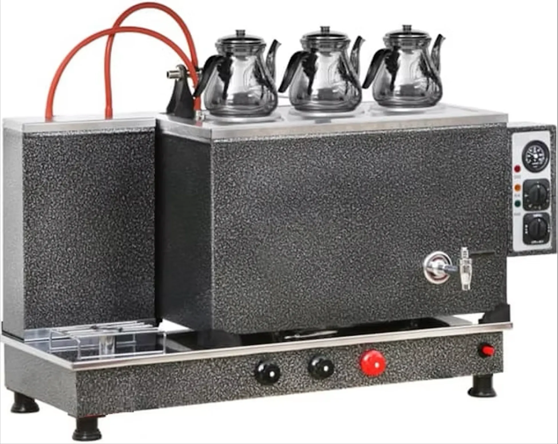 Boyalı Çay Kazanı Otomatik 3 Demlikli 30 Litre