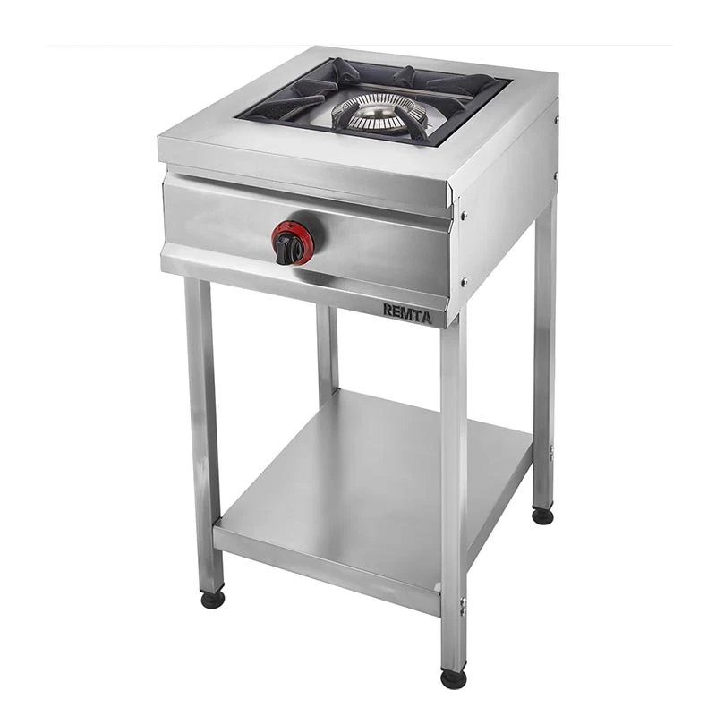 Remta Ayaklı Taban Raflı Lokanta Ocağı, 1 Gözlü, LPG