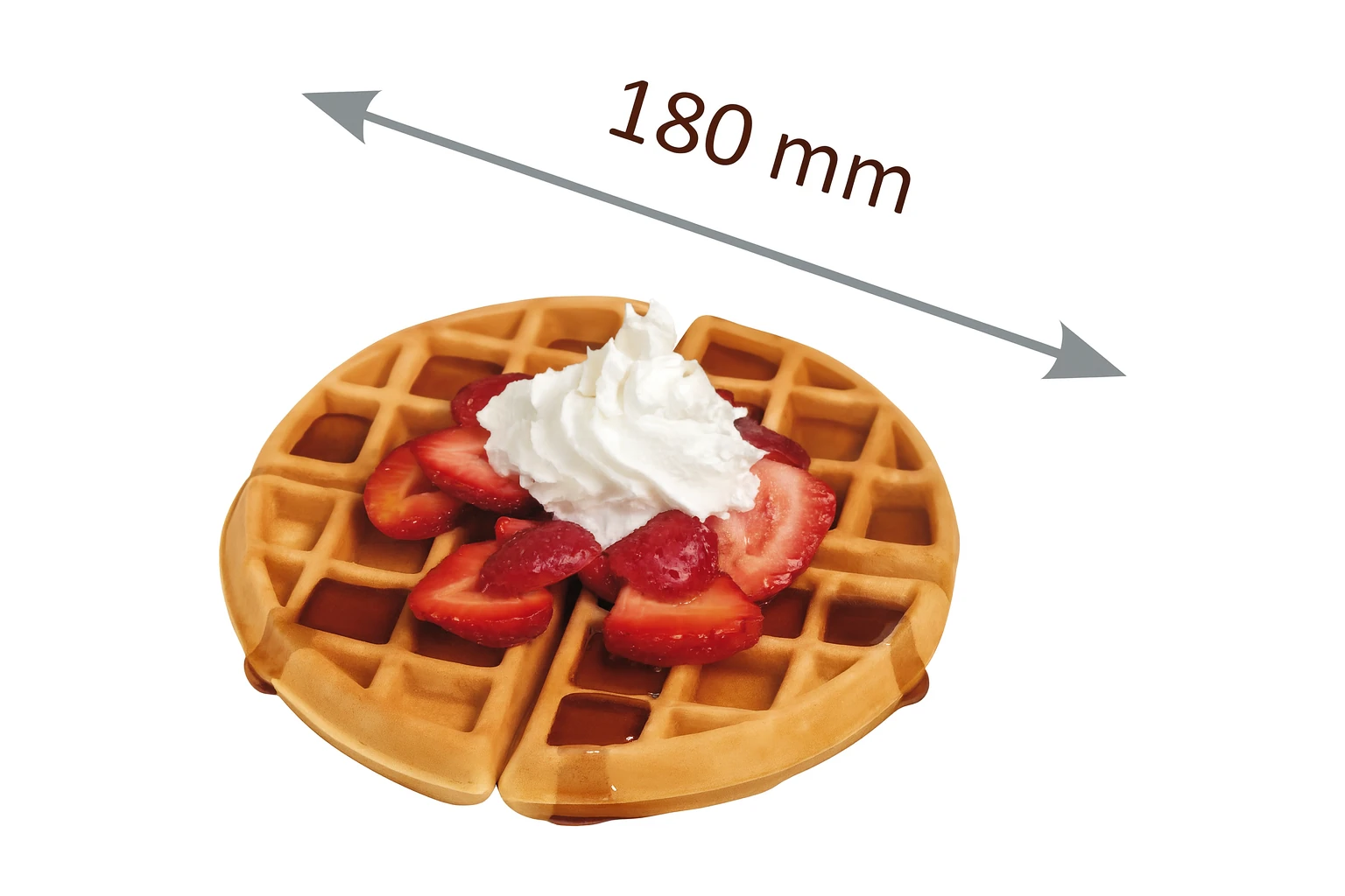 Omake İkili Waffle Makinesi Kare Model, Elektrikli