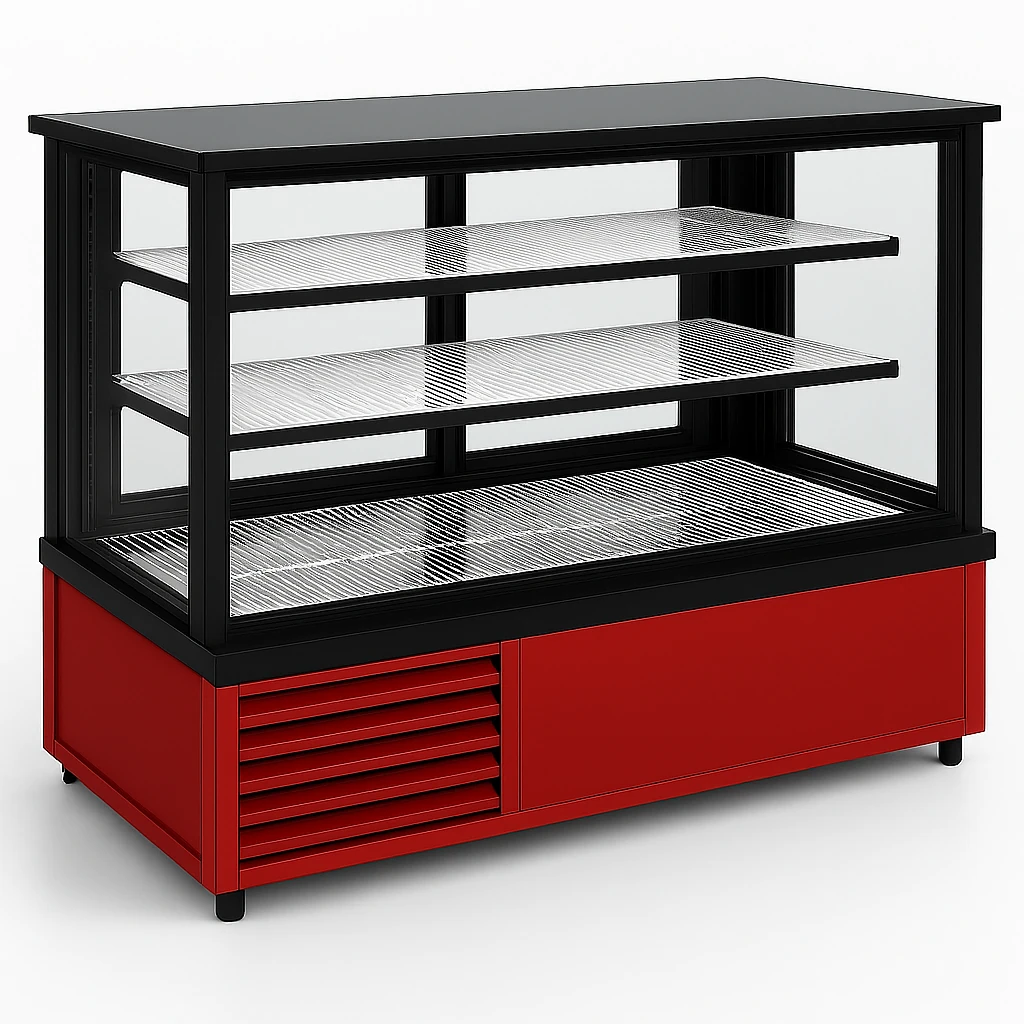 Dik Camlı Kebap Teşhir Dolabı, Boyalı