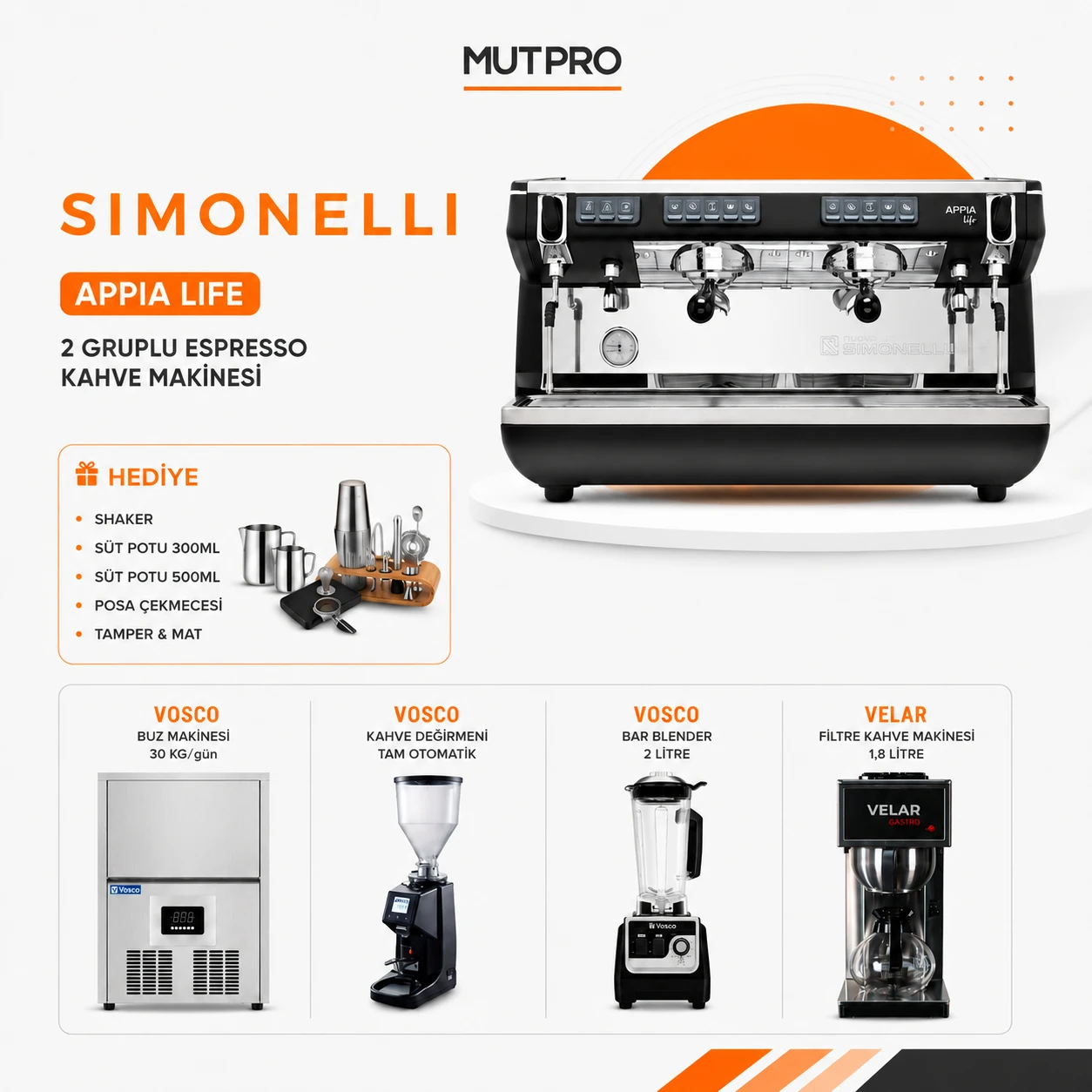 工芸品 Simone Simonelli Espresso Kahve Seti - MutPro