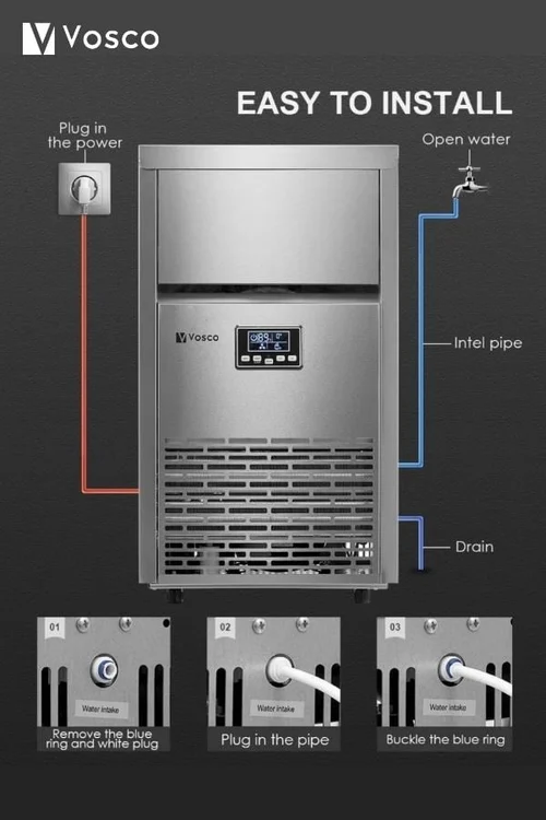 Vosco Buz Makinesi 45 Kg/Gün