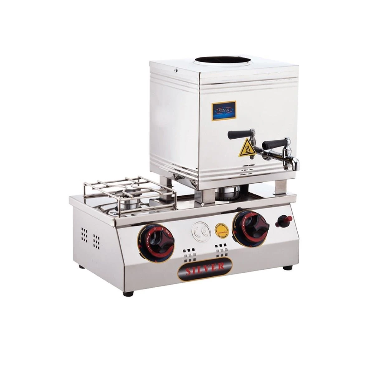 Işıkgaz Silver 15 Lik 10 Litre 1 Demlikli Çay Kazanı - Doğalgazlı / Tüplü