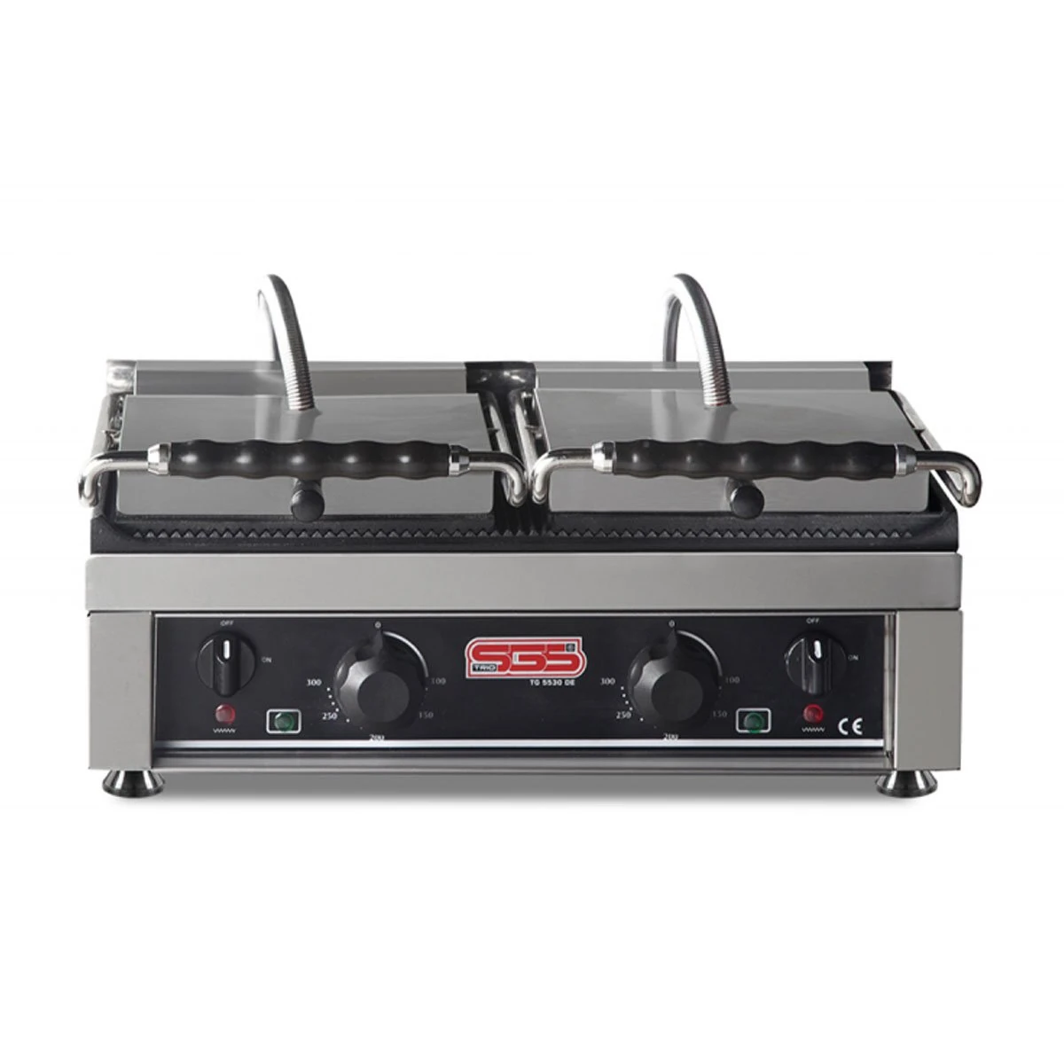 SGS Tost Makinesi Çift Kapaklı Elektrikli, Alt Üst Girintili