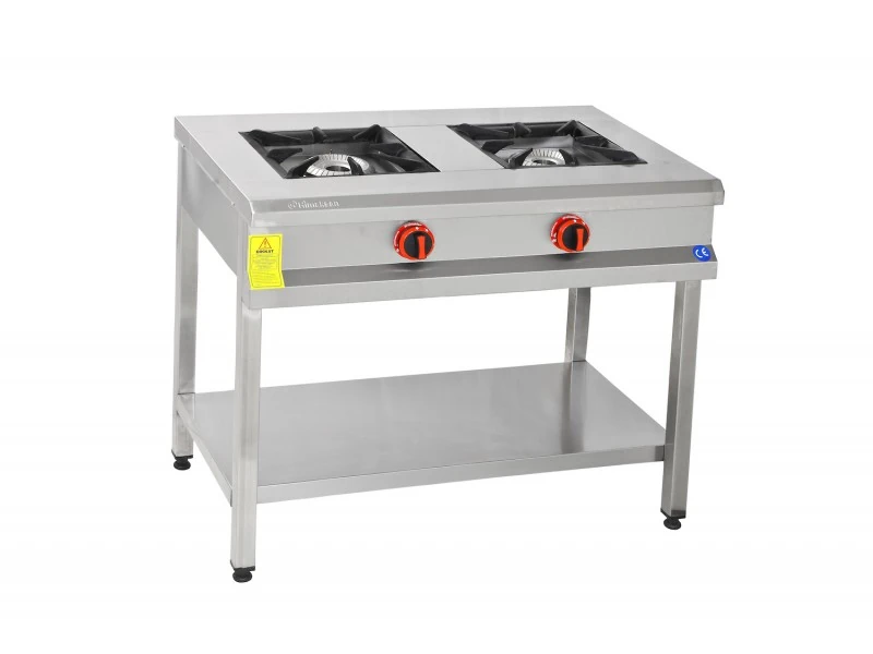 Himaksan 2 Gözlü Ayaklı Ocak, Taban Raflı Doğalgazlı