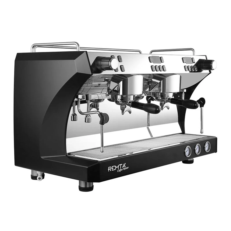 Remta Coffee Master Tam Otomatik Espresso Kahve Makinesi, 2 Gruplu, Siyah