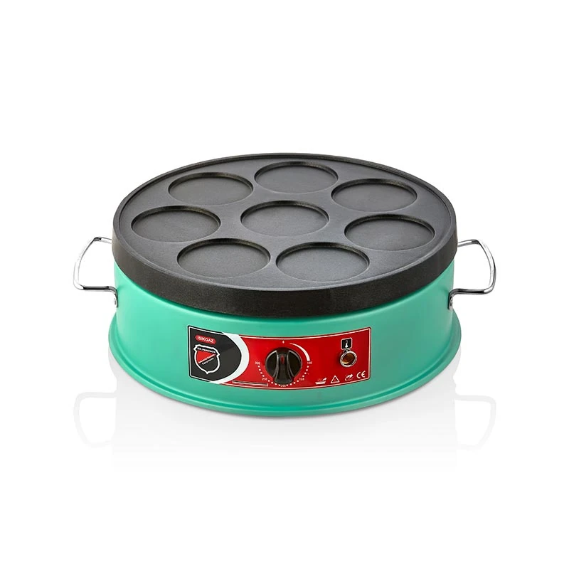 SilverInox Pankek Makinesi 40 cm, Elektrikli, Yeşil