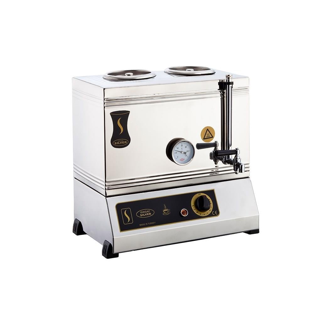 Işıkgaz Silver 40 Lık Elektrikli 30 Litre 2 Demlikli Çay Kazanı