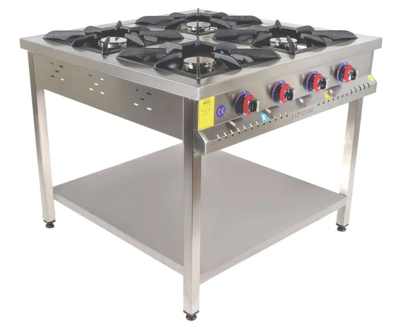 Emeksan 4'Lü Taban Raflı Ocak Gazlı (100*100*85) cm