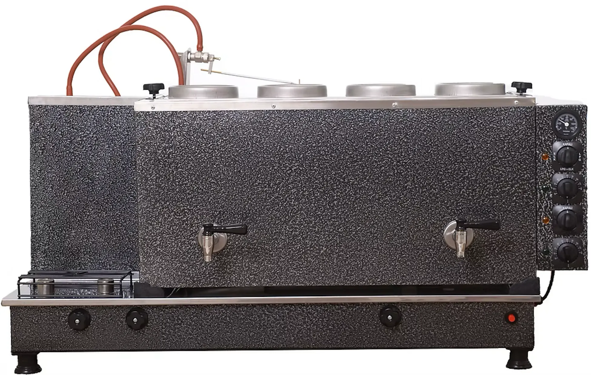 Boyalı Çay Kazanı Otomatik 4 Demlikli 40 Litre