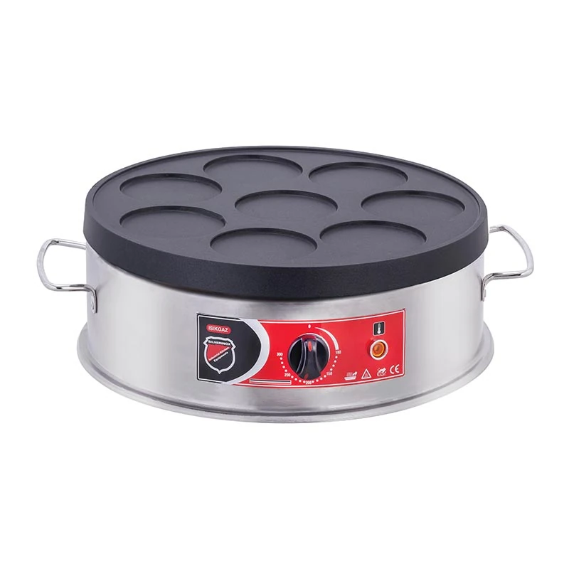 SilverInox Pankek Makinesi 40 cm, Elektrikli, Inox