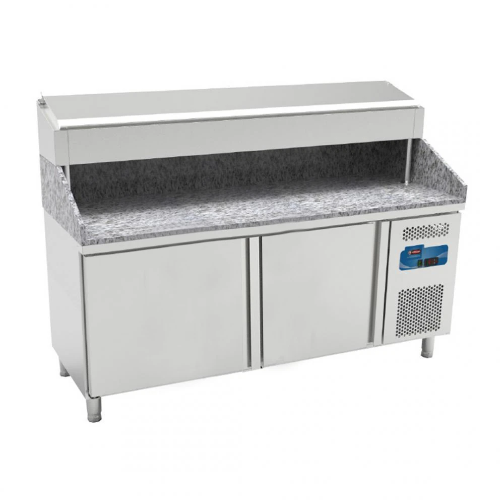 Kayalar Pizza ve Salata Hazırlık Buzdolabı, Granit Tablalı, 281 L, 2 Kapılı