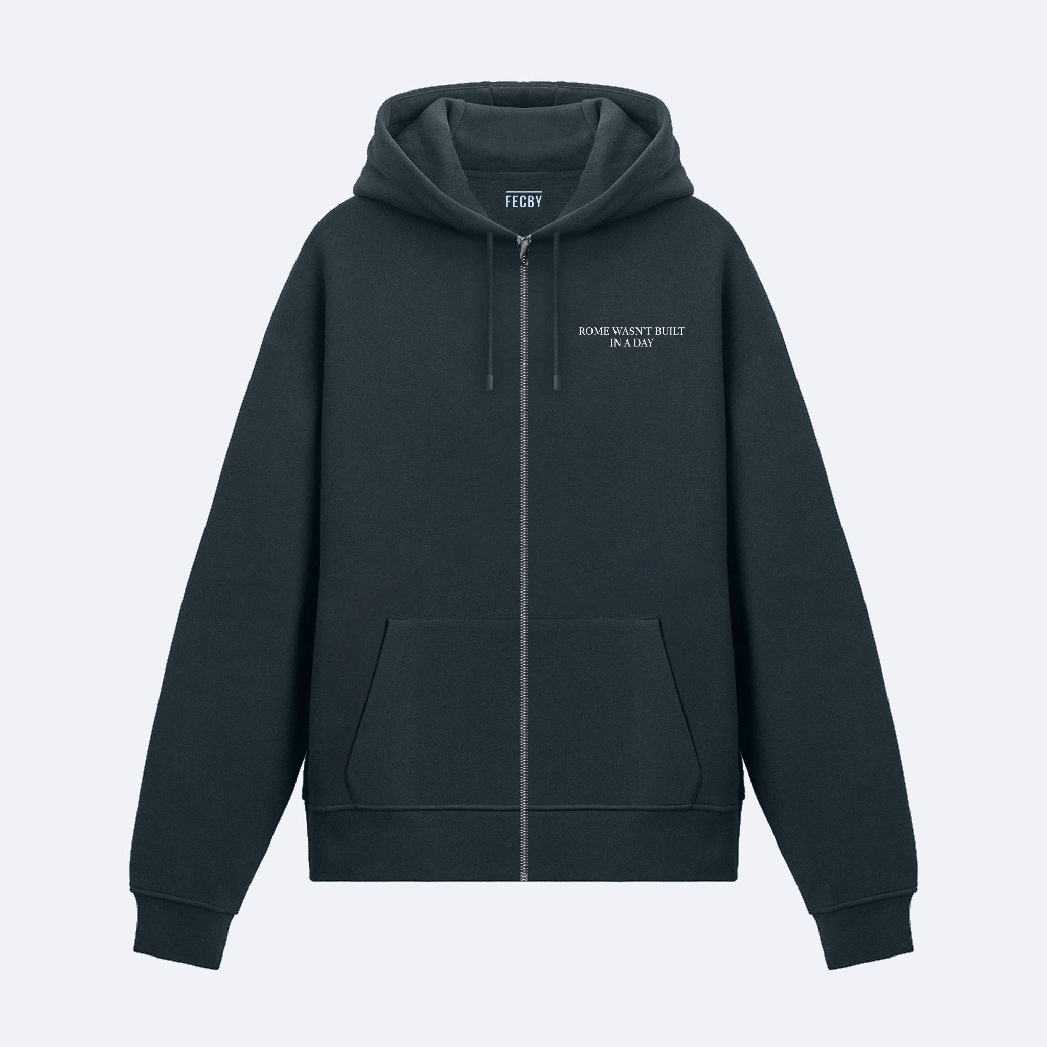 Roma Fermuarlı Hoodie