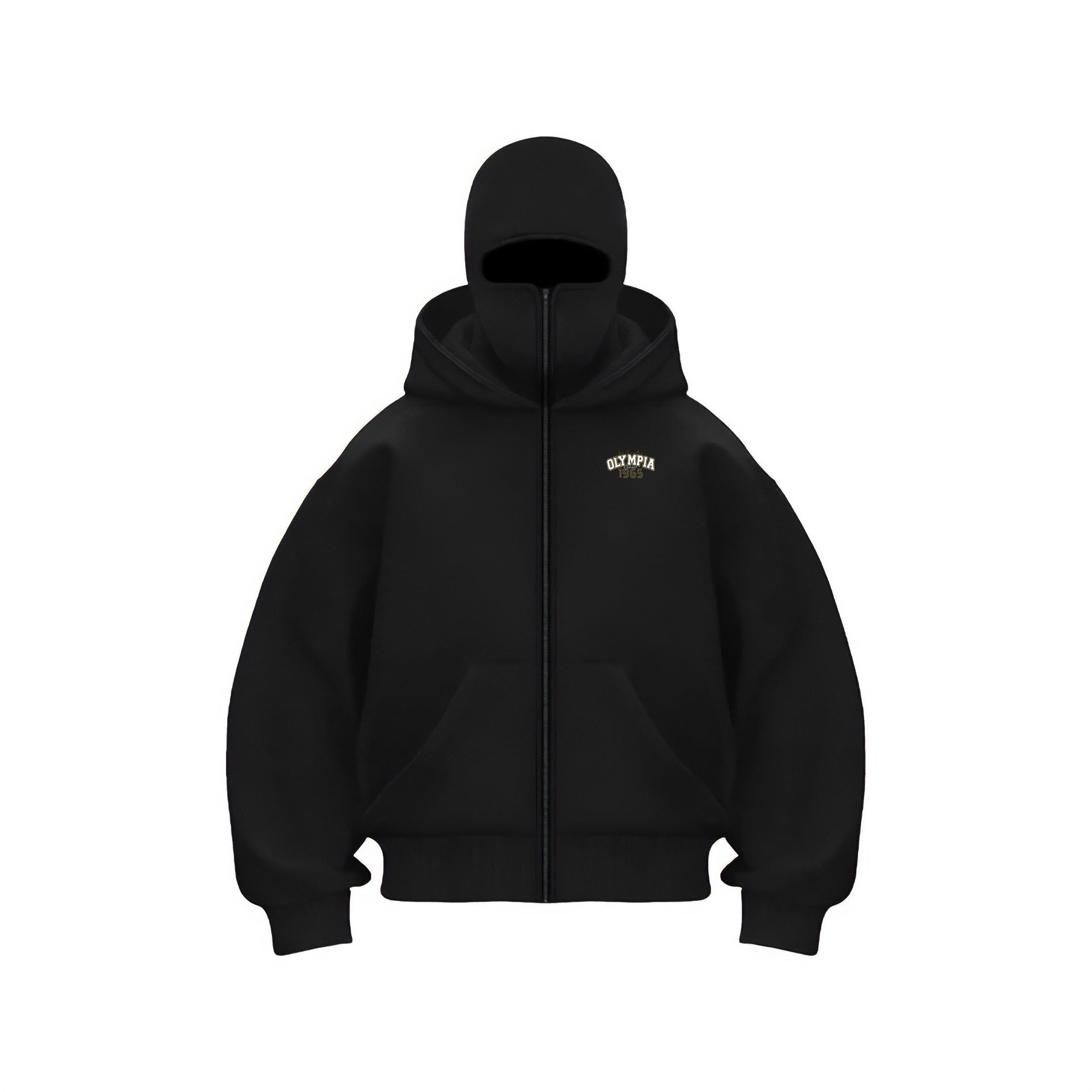 Classics Olympia 1965 Ninja Kar Maskeli Fermuarlı Hoodie