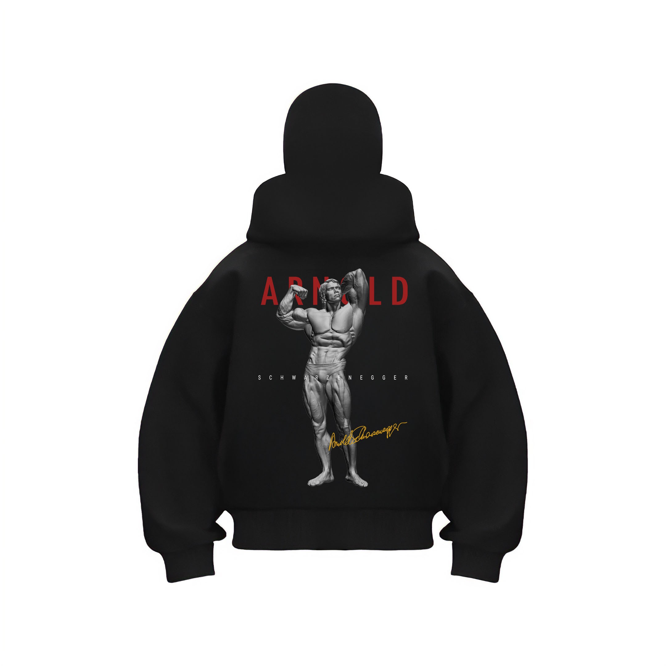 Arnold Schwarzenegger Ninja Kar Maskeli Fermuarlı Hoodie