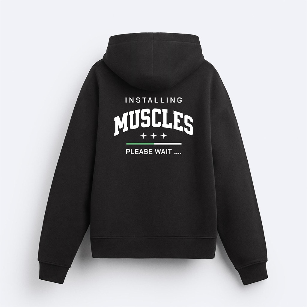 Installing Muscles Kapşonlu Sweatshirt