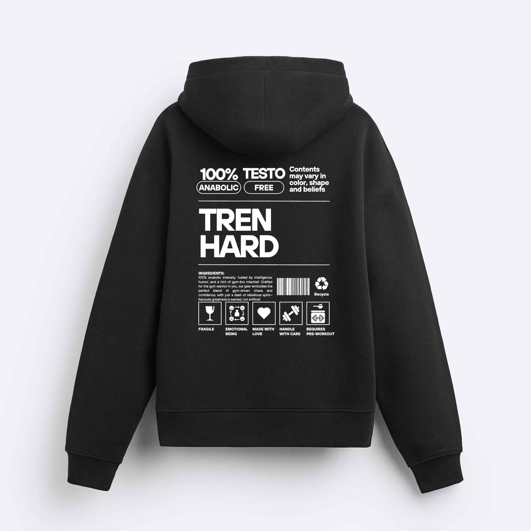 %100 Anabolic Fermuarlı Hoodie