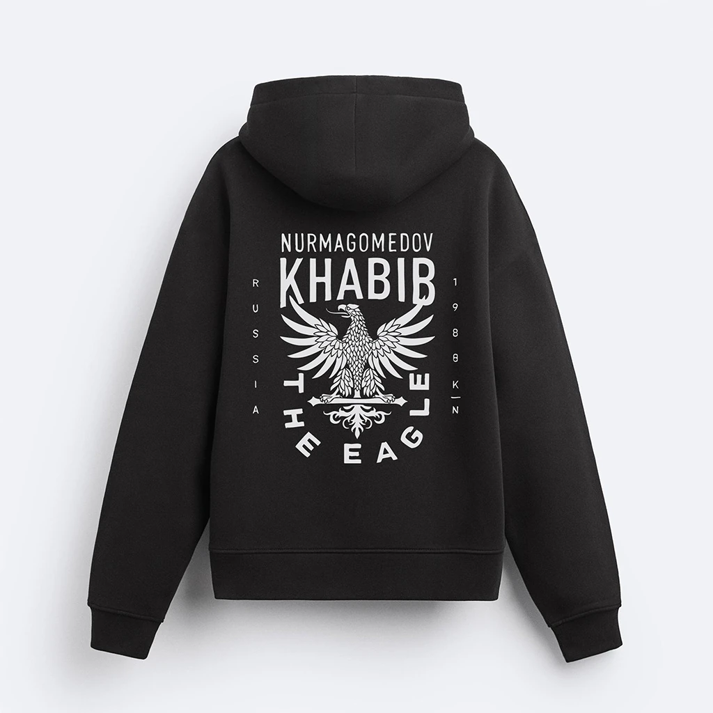 Khabib Flag Kapşonlu Sweatshirt