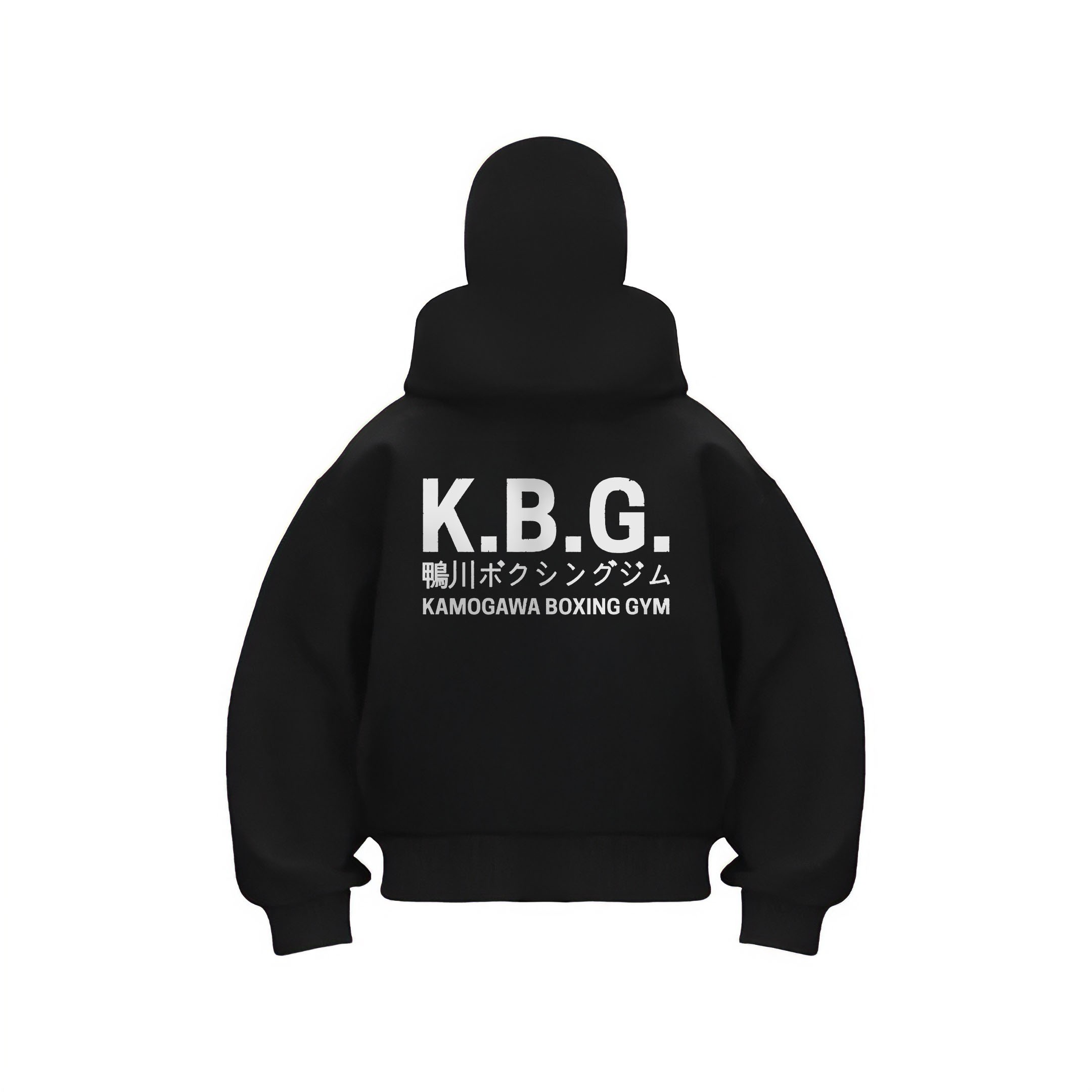 KBG LOGO Ninja Kar Maskeli Fermuarlı Hoodie