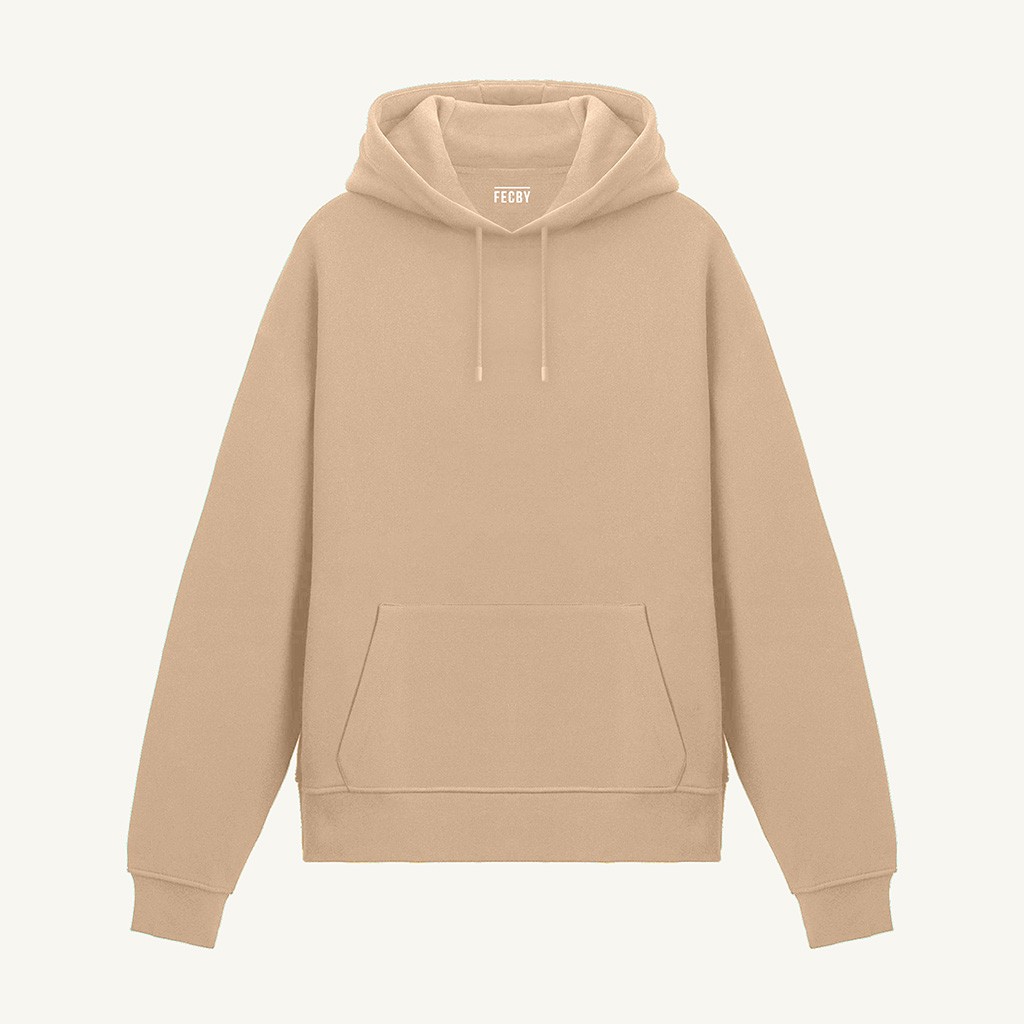 Basic Camel Kapşonlu Sweatshirt