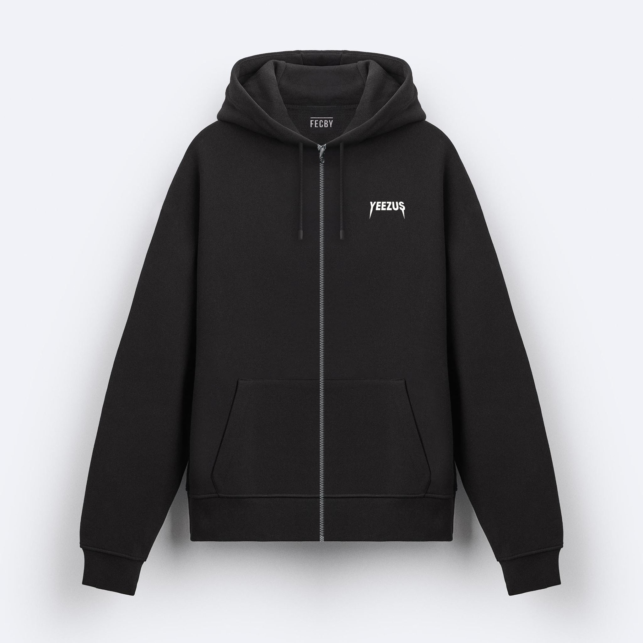 Yeezus Skeleton Fermuarlı Hoodie