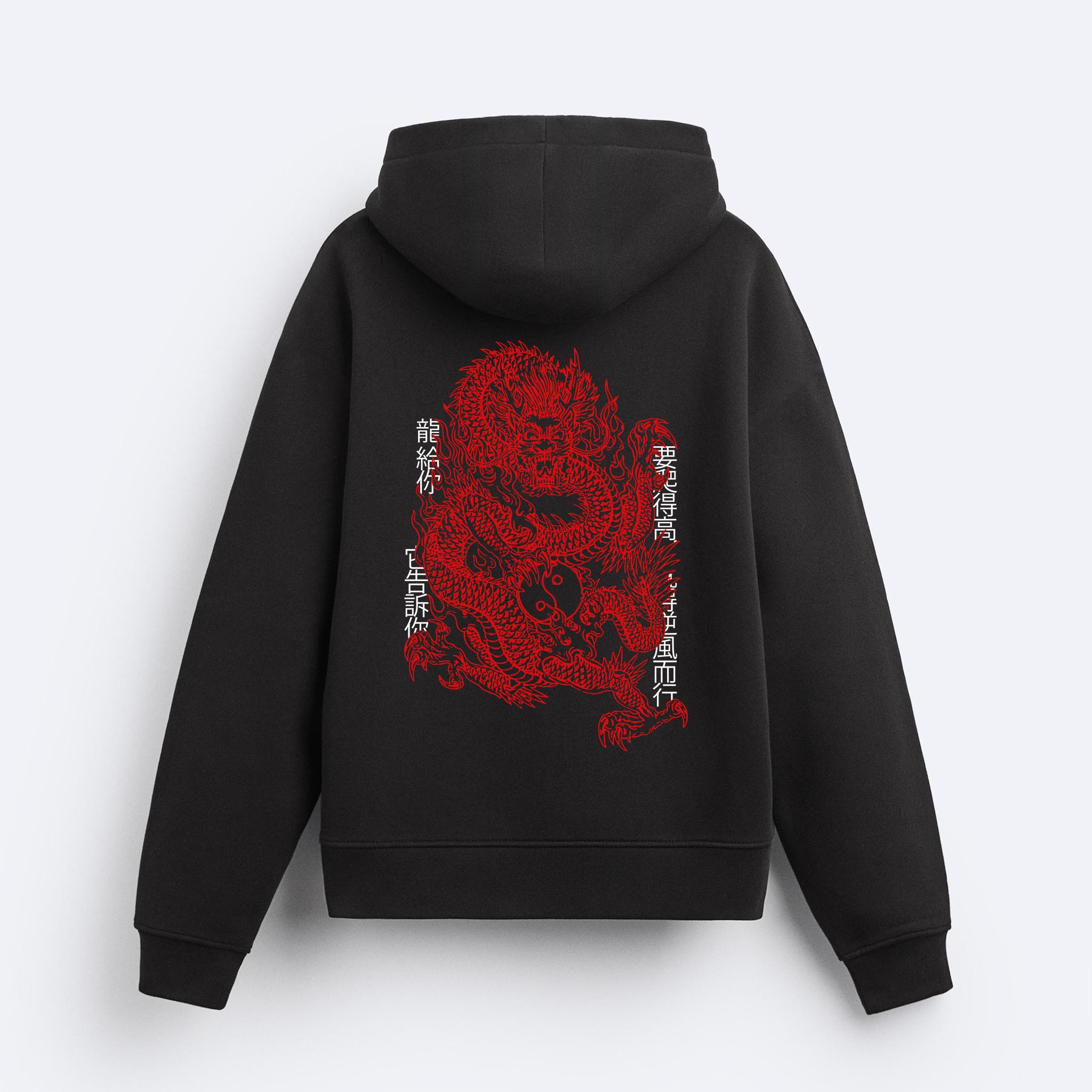 Chinese Dragon Kapşonlu Sweatshirt