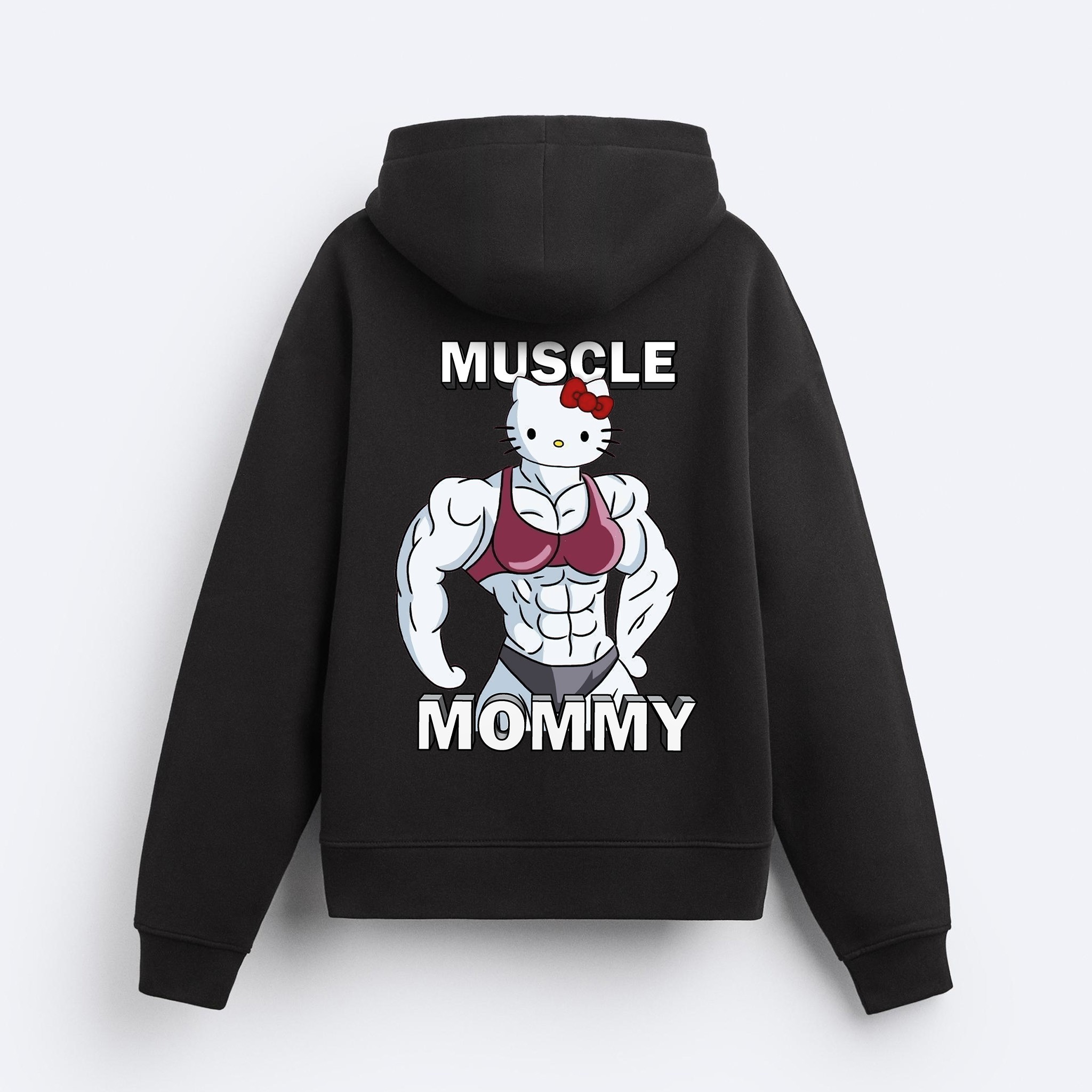 Muscle Mommy Fermuarlı Hoodie