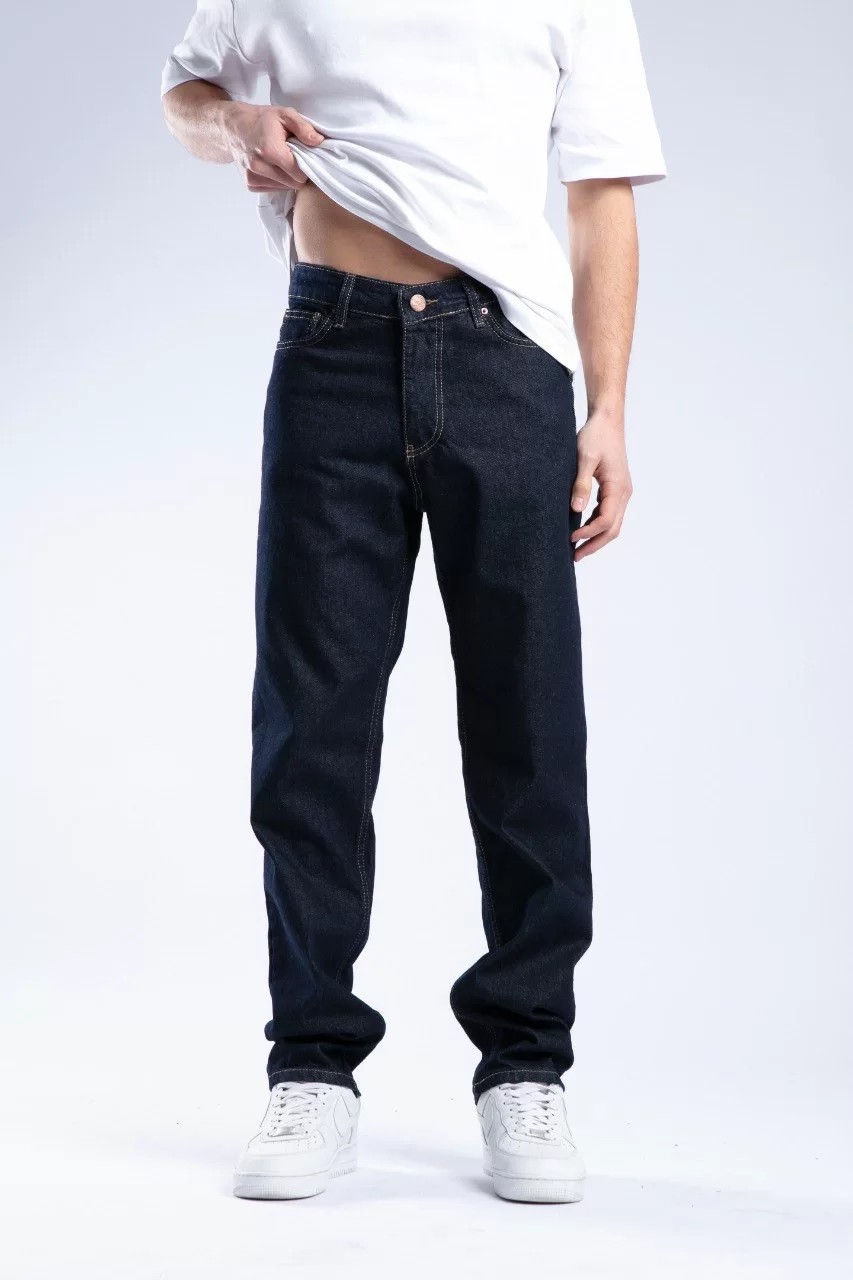 StreetWear Pantolon Regular Jean Koyu Lacivert