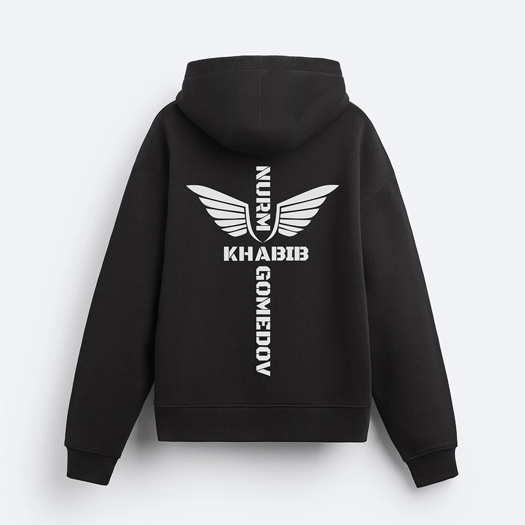 Khabib Wings Fermuarlı Hoodie
