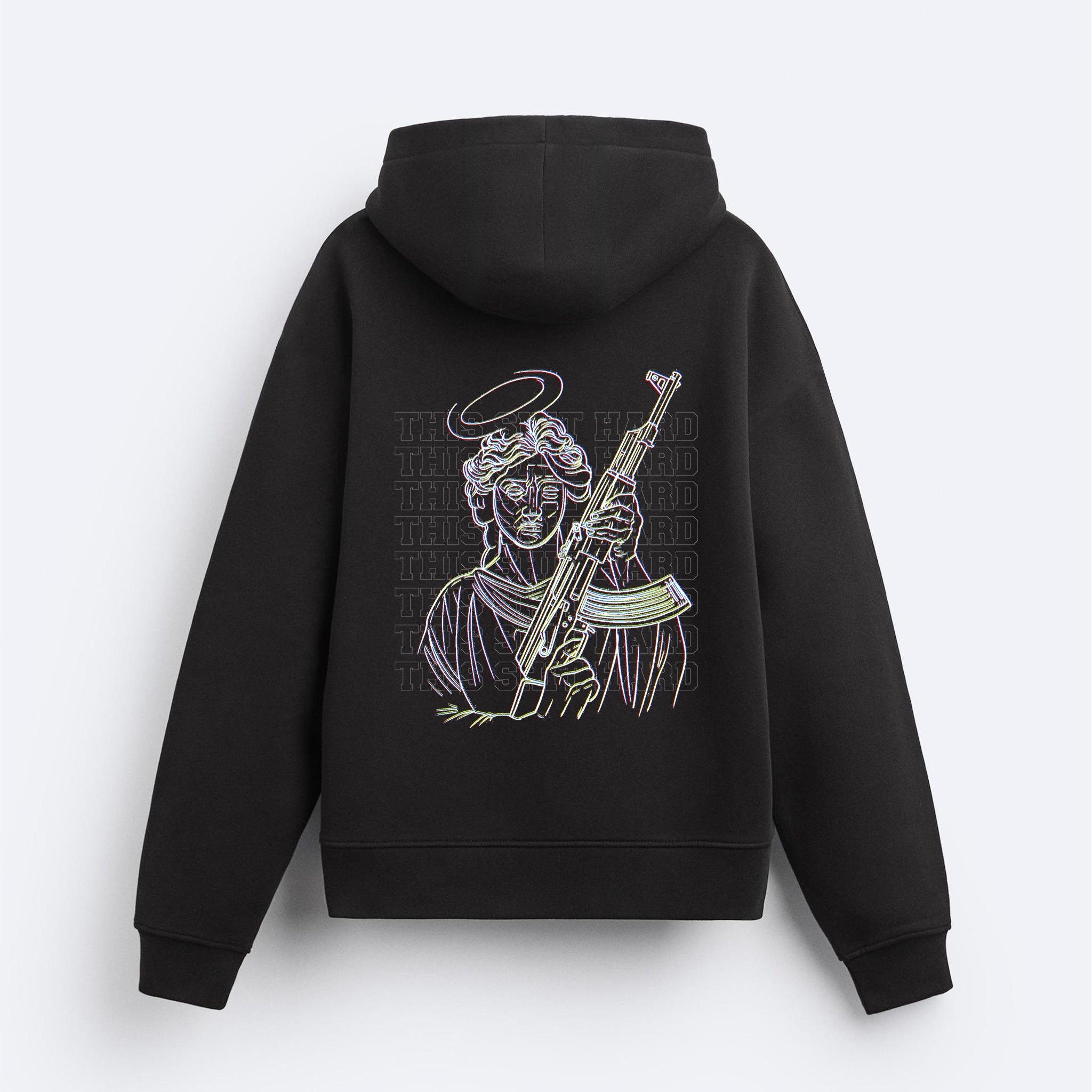 This Shit Hard Fermuarlı Hoodie