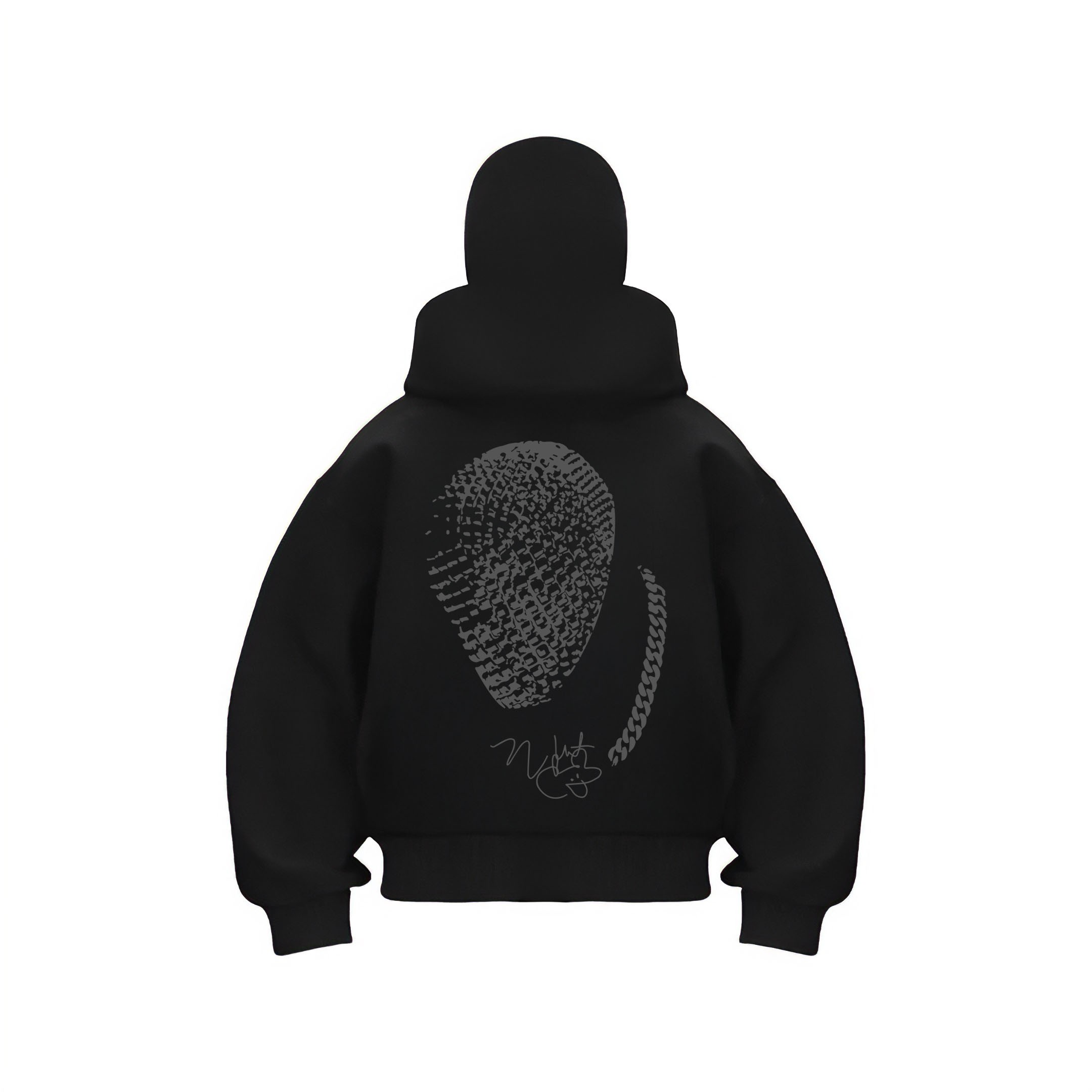 Kanye Yeezus Ninja Kar Maskeli Fermuarlı Hoodie