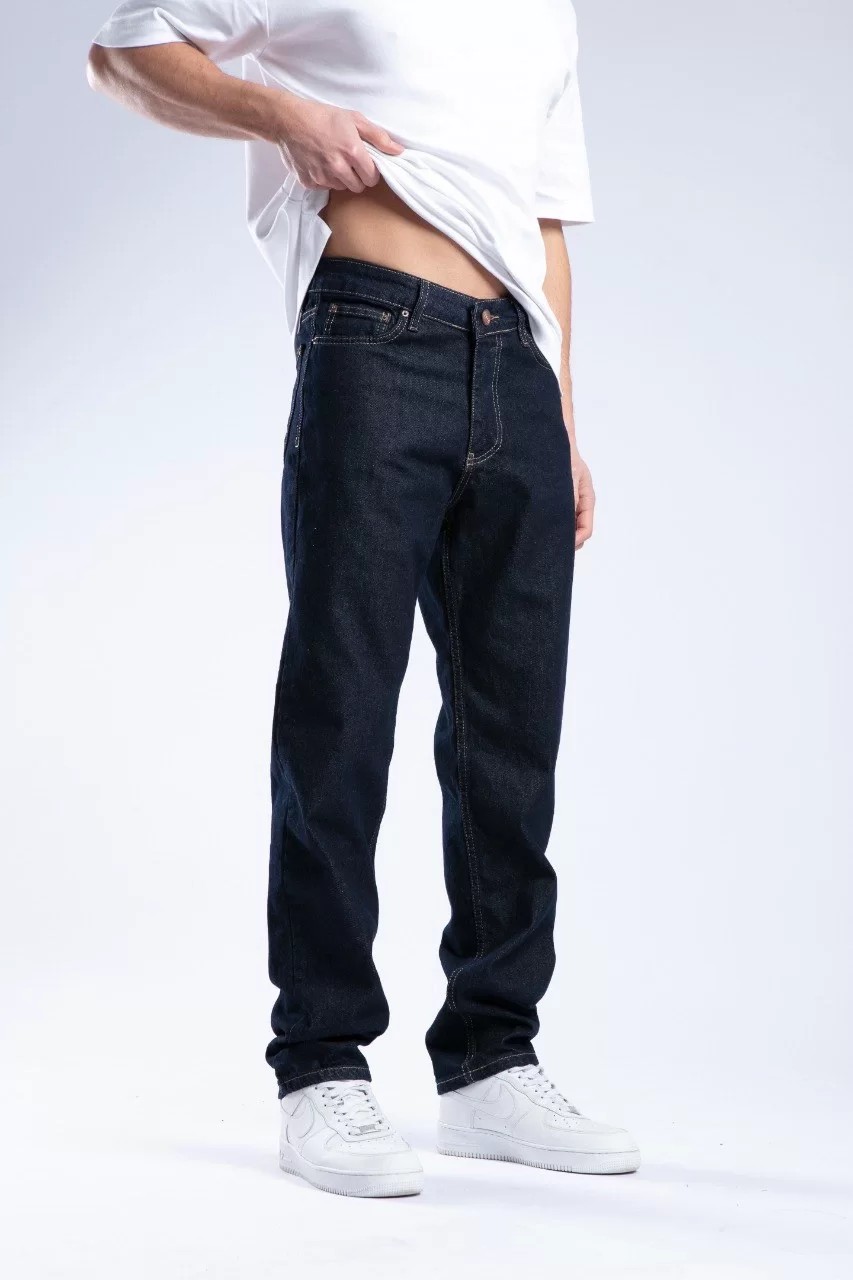 StreetWear Pantolon Regular Jean Koyu Lacivert