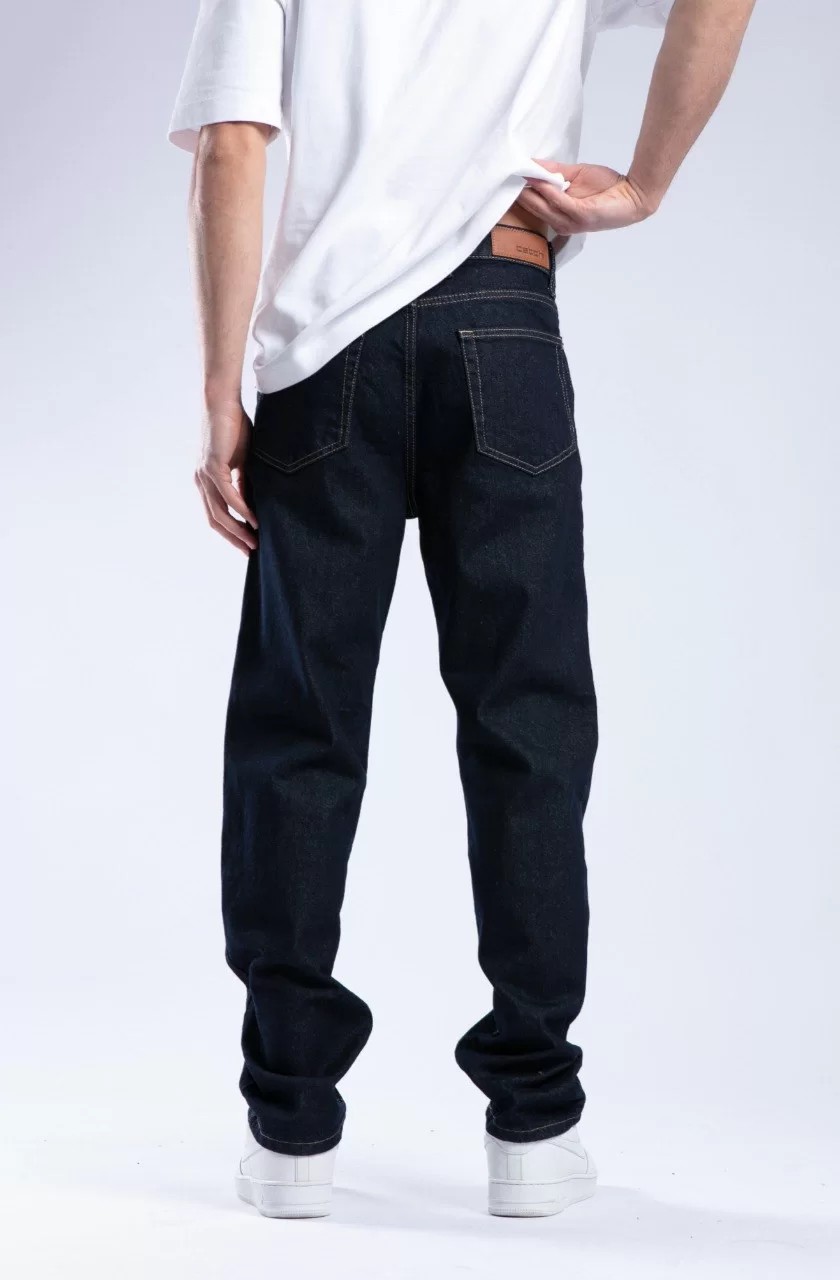 StreetWear Pantolon Regular Jean Koyu Lacivert