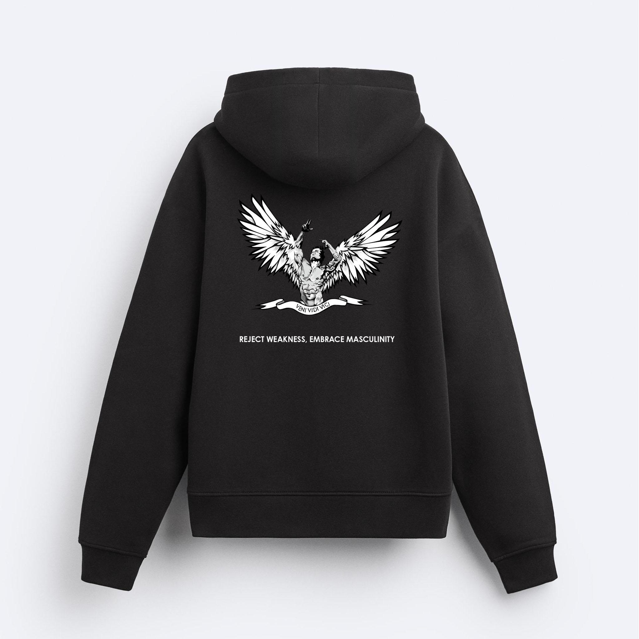 Zyzz Wings Fermuarlı Hoodie