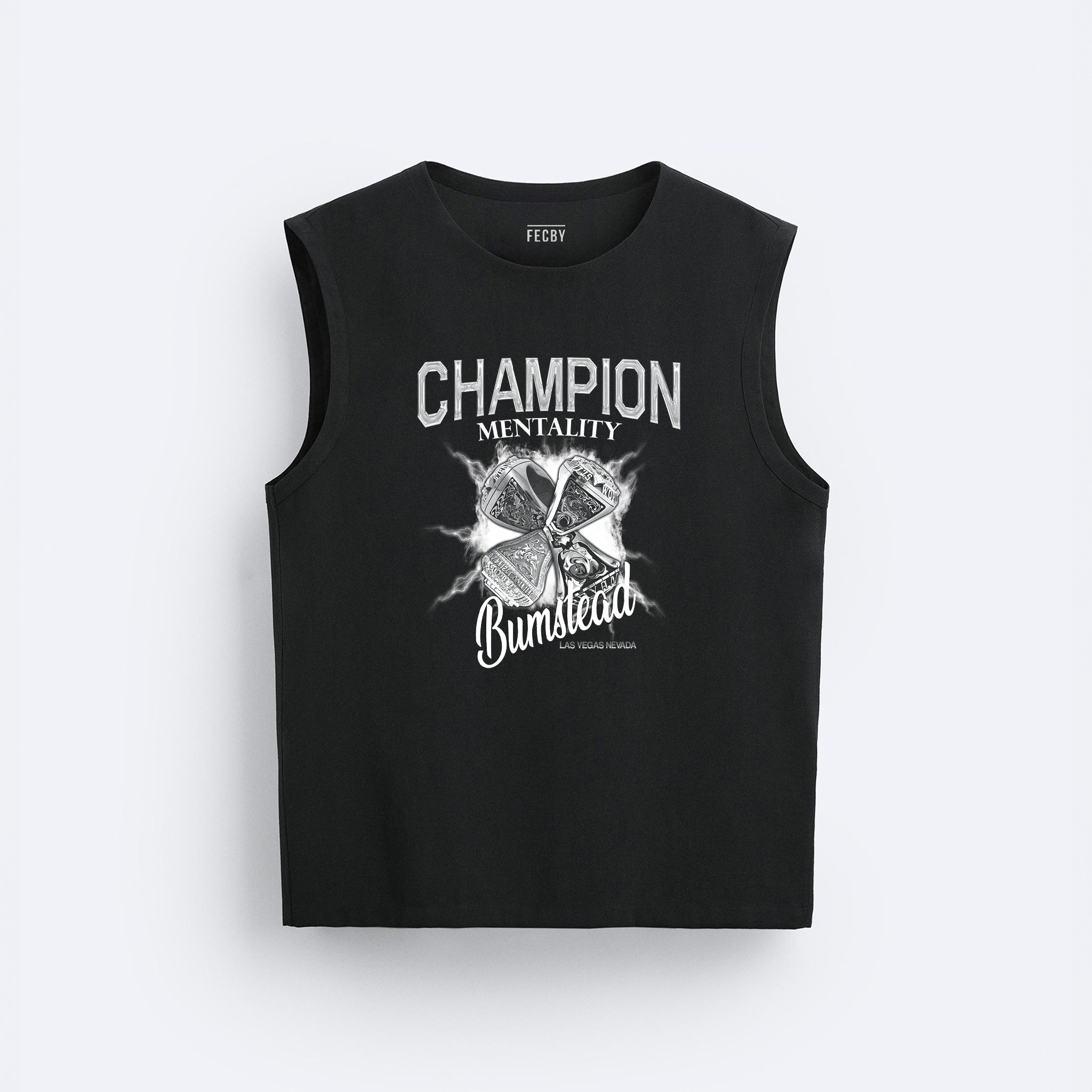 Bumstead Chrome Champion Mentality Kolsuz Tişört