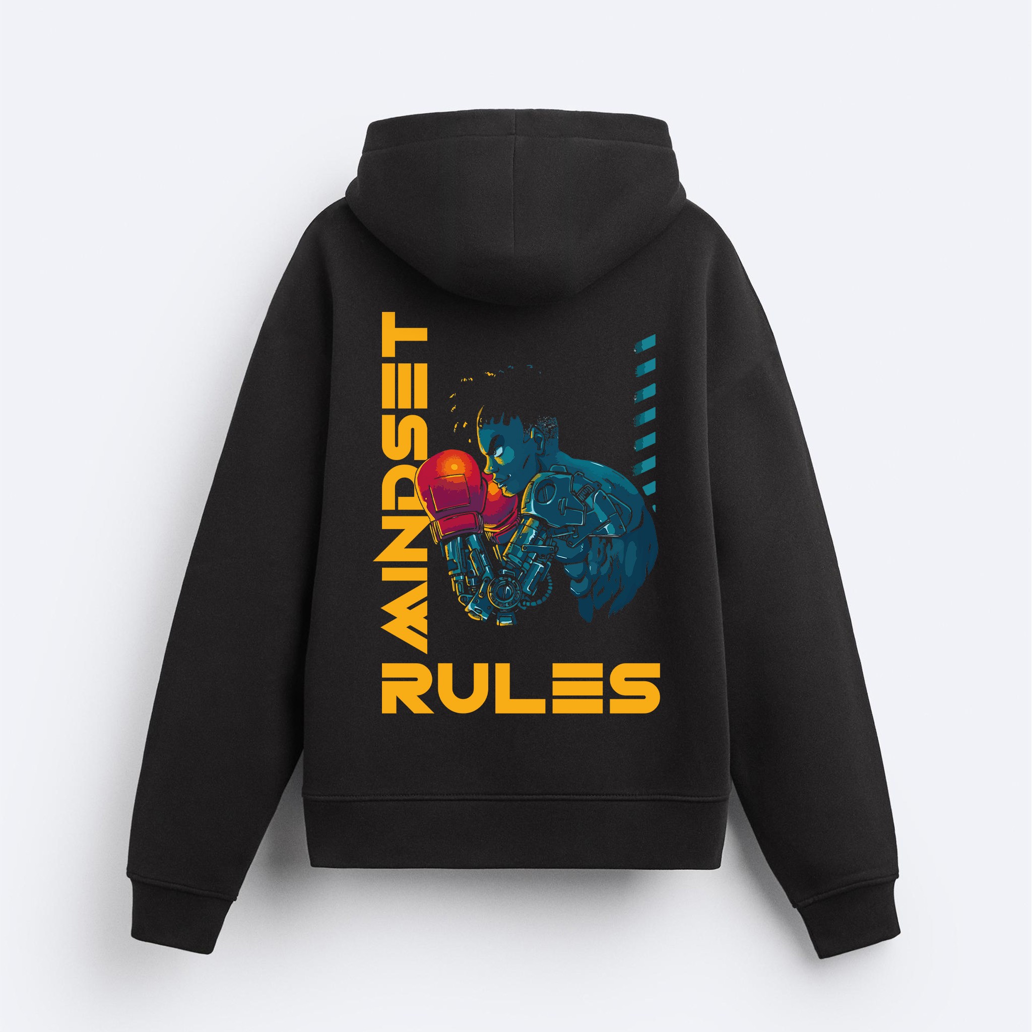 Mindset Rules Fermuarlı Hoodie