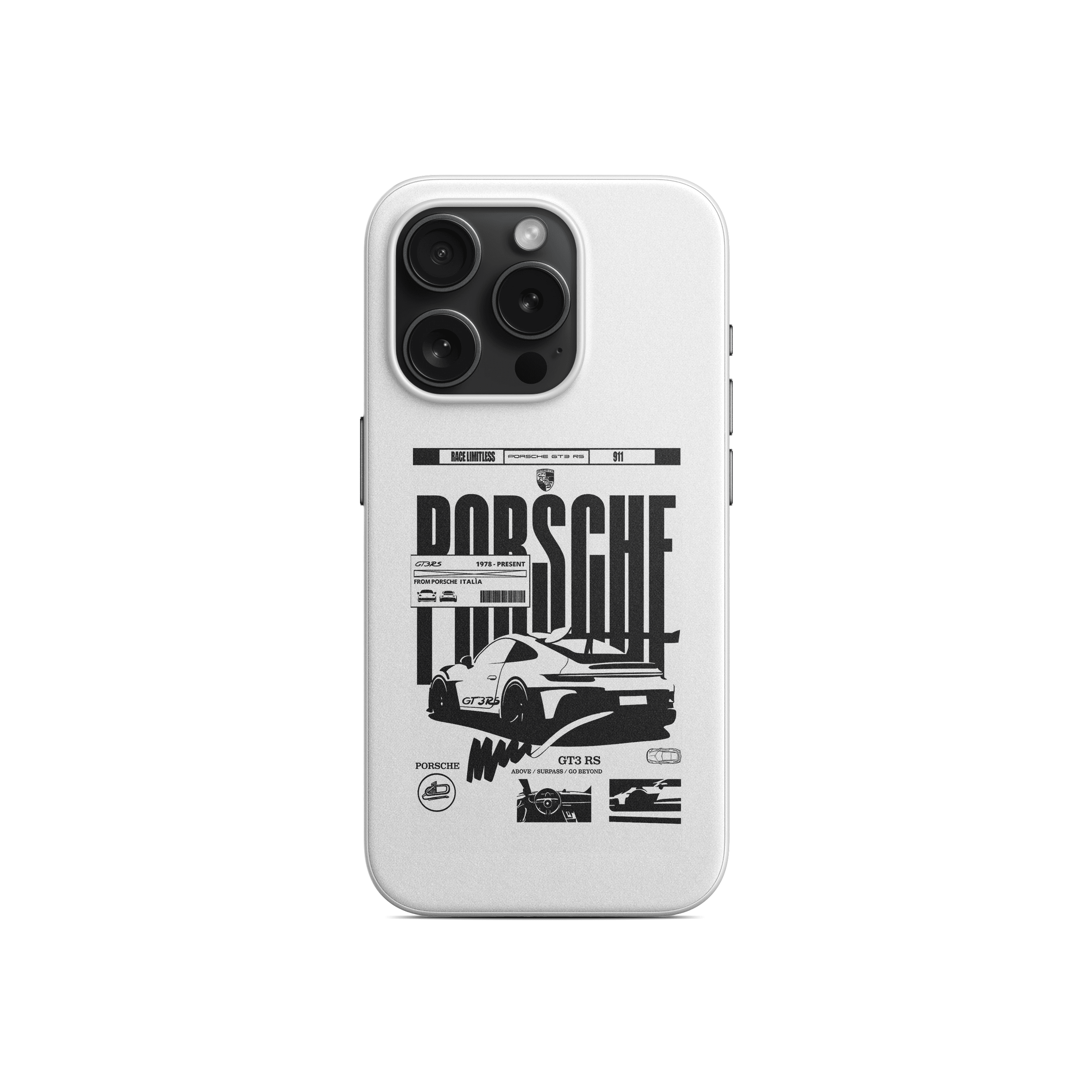 Porsche Monokrom Telefon Kılıfı