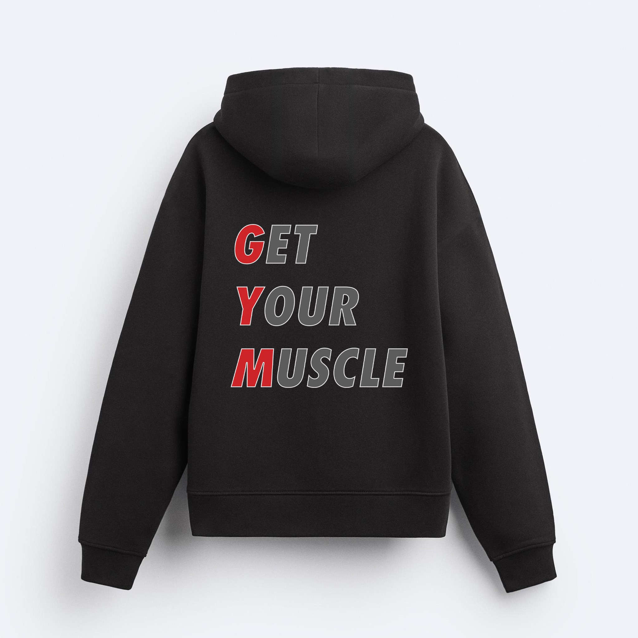 Get Your Muscle Fermuarlı Hoodie