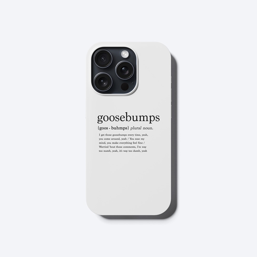 Goosebumps Beyaz Telefon Kılıfı