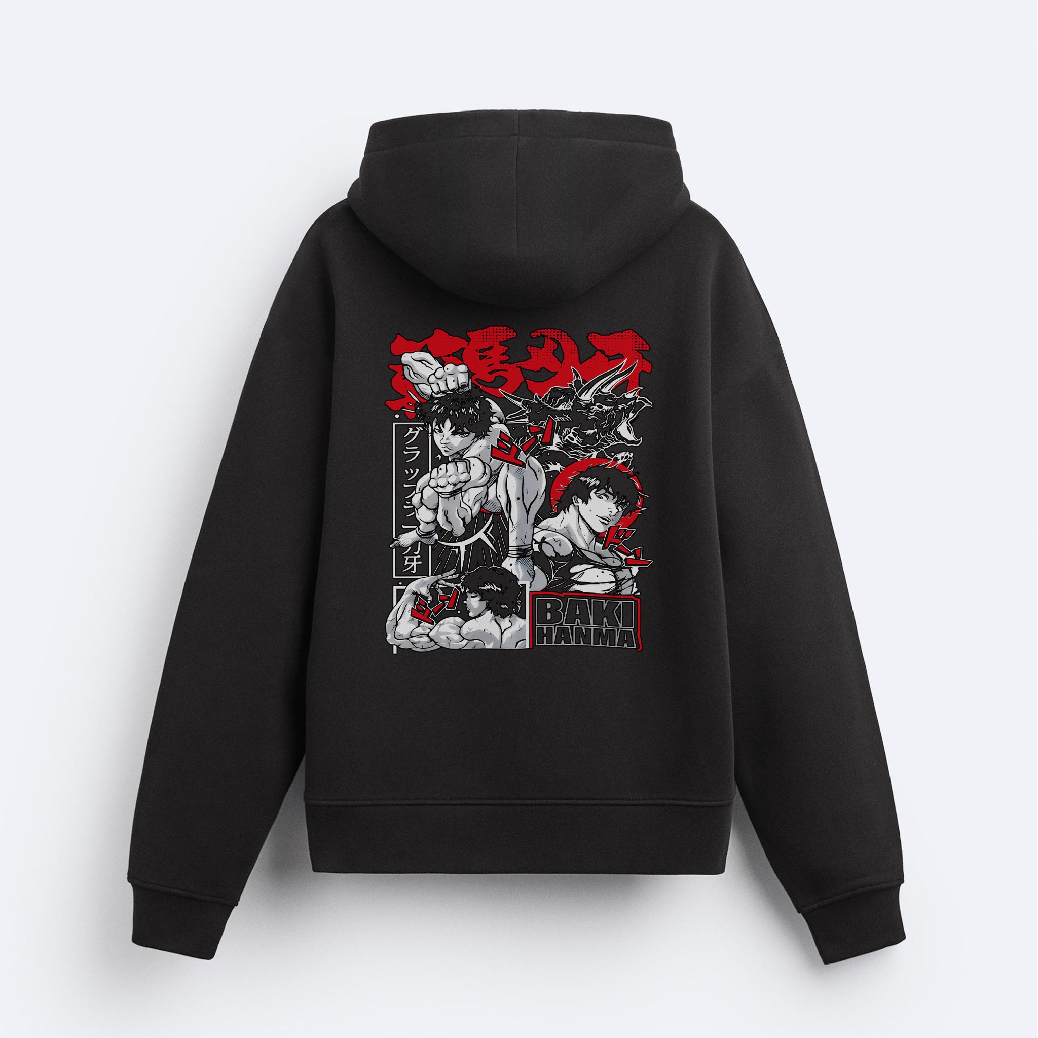 The Grappler Baki Kapşonlu Sweatshirt