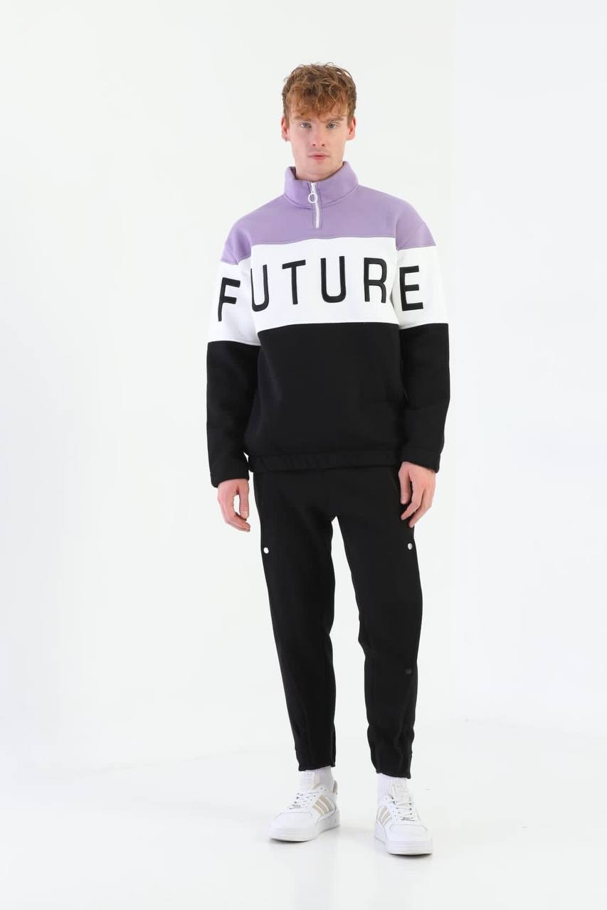 StreetWear Kısa Fermuarlı Future Sweatshirt